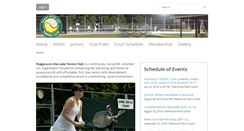 Desktop Screenshot of niagaratennisclub.com