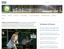 Tablet Screenshot of niagaratennisclub.com